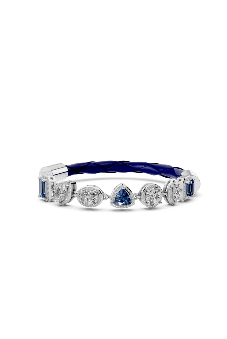 Blue Waves Bracelet & Top Flat Cuff
